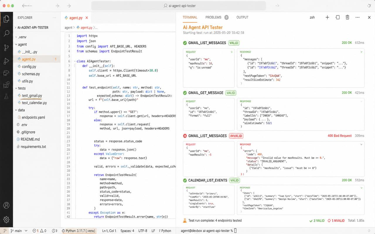 API Endpoint Executability Validator preview